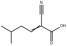 2-Hexenoic acid, 2-cyano-5-methyl-, 869-02-3, 结构式