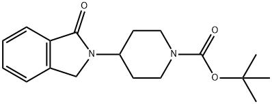 tert-Butyl 4-(1-oxoisoindolin-2-yl)piperidine-1-carboxylate Structure