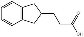 3-(2,3-dihydro-1H-inden-2-yl)propanoic acid 化学構造式