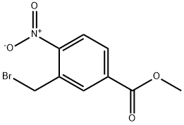 Benzoic acid, 3-(bromomethyl)-4-nitro-, methyl ester, 88071-90-3, 结构式