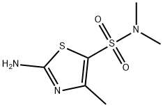 2-氨基-N,N,4-三甲基噻唑-5-磺酰胺, 880778-73-4, 结构式