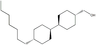 (反,反)-4'-庚基[1,1'-联环己烷]-4-甲醇 结构式