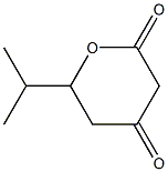 6-(Propan-2-yl)oxane-2,4-dione 结构式