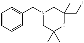 4-Benzyl-2-(Iodomethyl)-2,6,6-Trimethylmorpholine Struktur