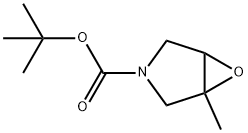 3-boc-1-methyl-6-oxa-3-azabicyclo[3.1.0]hexane 结构式