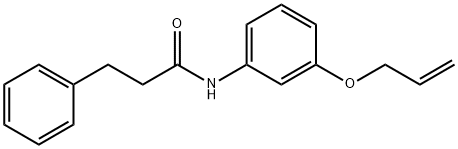 3-phenyl-N-(3-prop-2-enoxyphenyl)propanamide Structure