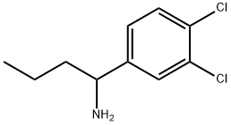 1-(3,4-DICHLOROPHENYL)BUTAN-1-AMINE 化学構造式