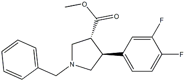 TRANS-METHYL 1-BENZYL-4-(3,4-DIFLUOROPHENYL)PYRROLIDINE-3-CARBOXYLATE