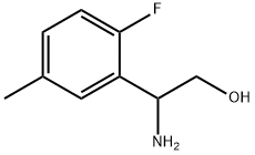 2-AMINO-2-(2-FLUORO-5-METHYLPHENYL)ETHAN-1-OL 化学構造式