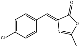2-甲基-(4Z)-(41-氯苯亚甲基)-5(4H)-口恶唑酮,93634-55-0,结构式
