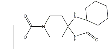 tert-butyl 14-oxo-3,7,15-triazadispiro[5.1.5.2]pentadecane-3-carboxylate Structure