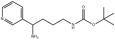 tert-butyl N-[4-amino-4-(pyridin-3-yl)butyl]carbamate, 946385-15-5, 结构式