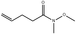 N-methoxy-N-methylpent-4-enamide 化学構造式