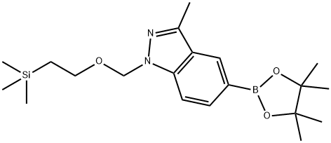 956006-15-8 3-methyl-5-(4,4,5,5-tetramethyl-1,3,2-dioxaborolan-2-yl)-1-((2-(trimethylsilyl)ethoxy)methyl)-1H-indazole