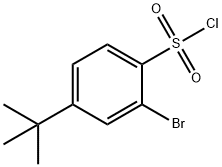 2-Bromo-4-tert-butylbenzenesulfonyl chloride 化学構造式