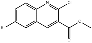 methyl 6-bromo-2-chloroquinoline-3-carboxylate Structure