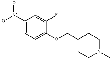 4-[(2-Fluoro-4-nitrophenoxy)methyl]-1-methylpiperidine|1000052-54-9