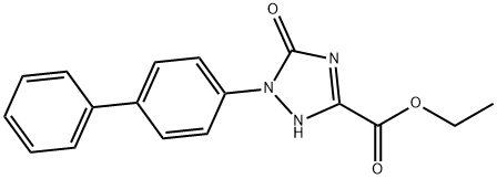 ETHYL 1-([1,1-BIPHENYL]-4-YL)-5-OXO-2,5-DIHYDRO-1H-1,2,4-TRIAZOLE-3-CARBOXYLATE Structure