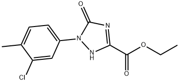ETHYL 1-(3-CHLORO-4-METHYLPHENYL)-5-OXO-2,5-DIHYDRO-1H-1,2,4-TRIAZOLE-3-CARBOXYLATE Structure