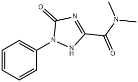 N,N-DIMETHYL-5-OXO-1-PHENYL-2,5-DIHYDRO-1H-1,2,4-TRIAZOLE-3-CARBOXAMIDE 化学構造式