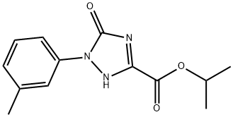 ISOPROPYL 5-OXO-1-(M-TOLYL)-2,5-DIHYDRO-1H-1,2,4-TRIAZOLE-3-CARBOXYLATE Struktur