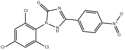 5-(4-NITROPHENYL)-2-(2,4,6-TRICHLOROPHENYL)-1H-1,2,4-TRIAZOL-3(2H)-ONE Structure