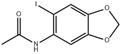 N-(6-ヨードベンゾ[D][1,3]ジオキソール-5-イル)アセトアミド 化学構造式