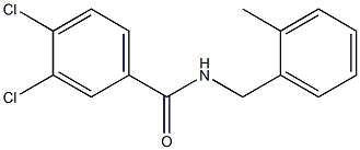 3,4-dichloro-N-[(2-methylphenyl)methyl]benzamide Struktur