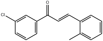 (2E)-1-(3-chlorophenyl)-3-(2-methylphenyl)prop-2-en-1-one, 1002182-79-7, 结构式