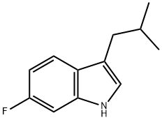 6-Fluoro-3-isobutyl-1H-indole Structure