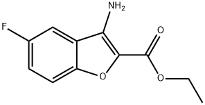 ETHYL 3-AMINO-5-FLUOROBENZOFURAN-2-CARBOXYLATE Struktur