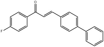 (2E)-3-{[1,1-biphenyl]-4-yl}-1-(4-fluorophenyl)prop-2-en-1-one 结构式
