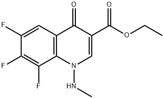 ethyl 6,7,8-trifluoro-1-(methylamino)-4-oxo-1,4-dihydroquinoline-3-carboxylate Structure