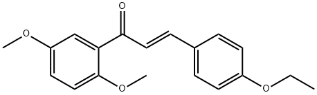 (2E)-1-(2,5-dimethoxyphenyl)-3-(4-ethoxyphenyl)prop-2-en-1-one Structure