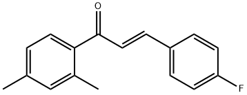 (2E)-1-(2,4-dimethylphenyl)-3-(4-fluorophenyl)prop-2-en-1-one Structure