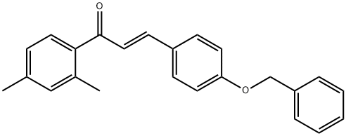 (2E)-3-[4-(benzyloxy)phenyl]-1-(2,4-dimethylphenyl)prop-2-en-1-one Structure