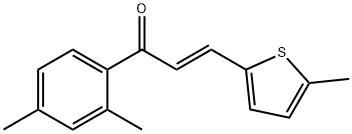 (2E)-1-(2,4-dimethylphenyl)-3-(5-methylthiophen-2-yl)prop-2-en-1-one Structure