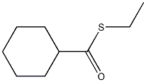 Cyclohexanecarbothioic acid, S-ethyl ester 结构式