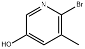 2-Bromo-5-hydroxy-3-methylpyridine 化学構造式