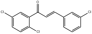 (2E)-3-(3-chlorophenyl)-1-(2,5-dichlorophenyl)prop-2-en-1-one Structure