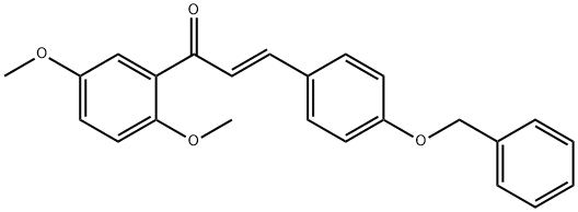 (2E)-3-[4-(benzyloxy)phenyl]-1-(2,5-dimethoxyphenyl)prop-2-en-1-one Structure