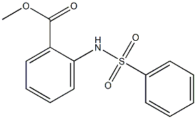 Methyl 2-(phenylsulfonamido)benzoate Struktur