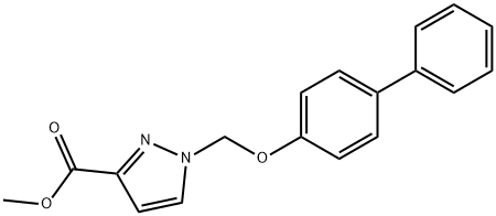 methyl 1-[(1,1-biphenyl-4-yloxy)methyl]-1H-pyrazole-3-carboxylate Structure