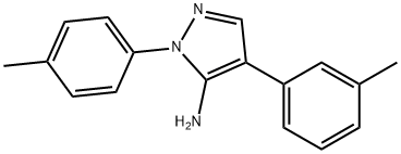 4-(M-TOLYL)-1-TOSYL-1H-PYRAZOL-5-AMINE 化学構造式