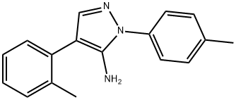 4-(O-TOLYL)-1-TOSYL-1H-PYRAZOL-5-AMINE 化学構造式