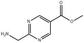 METHYL 2-(AMINOMETHYL)PYRIMIDINE-5-CARBOXYLATE, 1004973-23-2, 结构式