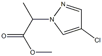 2-(4-氯-1H-吡唑-1-基)丙酸甲酯,1005611-73-3,结构式