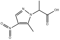 2-(5-Methyl-4-nitro-1H-pyrazol-1-yl)propanoic acid 结构式