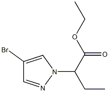 ethyl 2-(4-bromo-1H-pyrazol-1-yl)butanoate Struktur