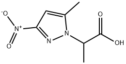 2-(5-甲基-3-硝基-1H-吡唑-1-基)丙酸,1005670-43-8,结构式